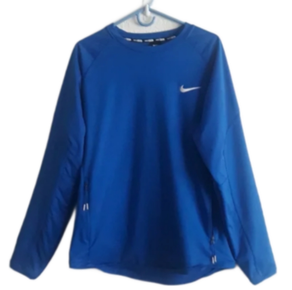 Nike BSBL Men's Midweight Player Pullover / Size Large Blue Performance Pullover